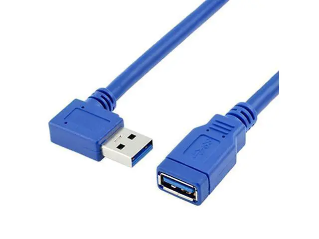 Alt view image 5 of 6 - Right Angle USB Extension Cable Short USB 30 Extension Cable 90 Degree Left Right Angle USB Type A Male to Female Cable for USB A Hub PC Computer Laptop Notebook 2Pack LeftampRight