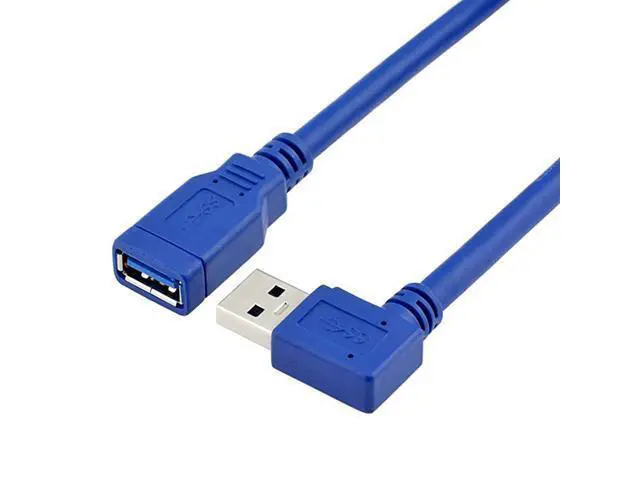 Alt view image 6 of 6 - Right Angle USB Extension Cable Short USB 30 Extension Cable 90 Degree Left Right Angle USB Type A Male to Female Cable for USB A Hub PC Computer Laptop Notebook 2Pack LeftampRight
