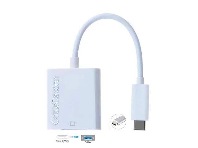Alt view image 4 of 7 - High Speed USB 3.1 type C to VGA HDTV Cable Adapter for PC Notebook high quality