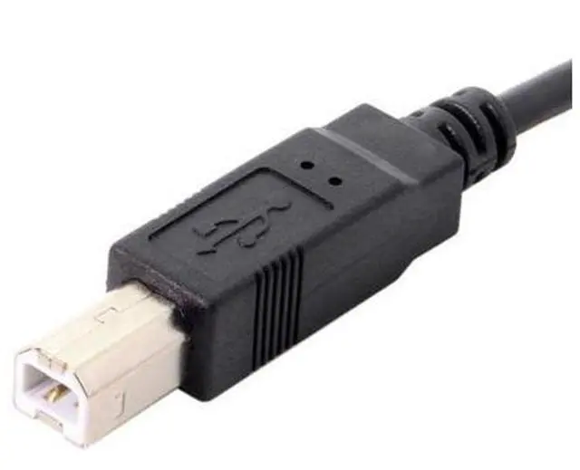 Alt view image 2 of 7 - HKCY U2-117 Down Angled 90 Degree USB 2.0 Male to B Type Male Cable for Printer Scanner Hard Disk 20cm