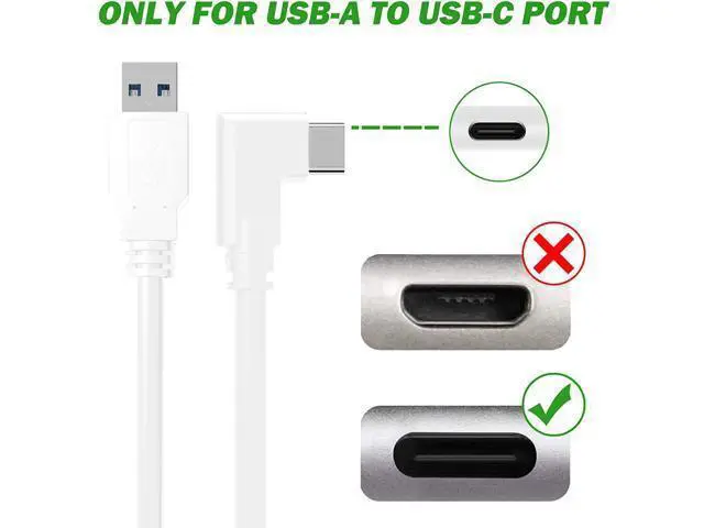 Alt view image 2 of 7 - for Oculus Quest 2 Link Cable 16ft(5M), USB Type C to A, USB 3.2 Gen1 5Gbps/3A, Oculus Link Cable, Oculus Link, Oculus Cable with High Speed Data Transfer & Fast Charging (White, 5m/16ft)