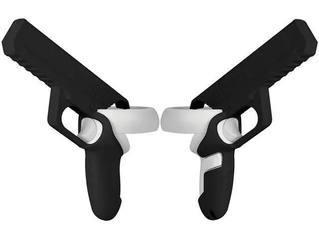 Alt view image 2 of 7 - VR Game Gun for Oculus Quest 2 Controllers Pistol Case, Enhanced FPS Gaming Experience -Compatible with Pistol Whip VR Game, Enhanced FPS Gaming Experience