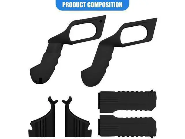 Alt view image 5 of 7 - VR Game Gun for Oculus Quest 2 Controllers Pistol Case, Enhanced FPS Gaming Experience -Compatible with Pistol Whip VR Game, Enhanced FPS Gaming Experience