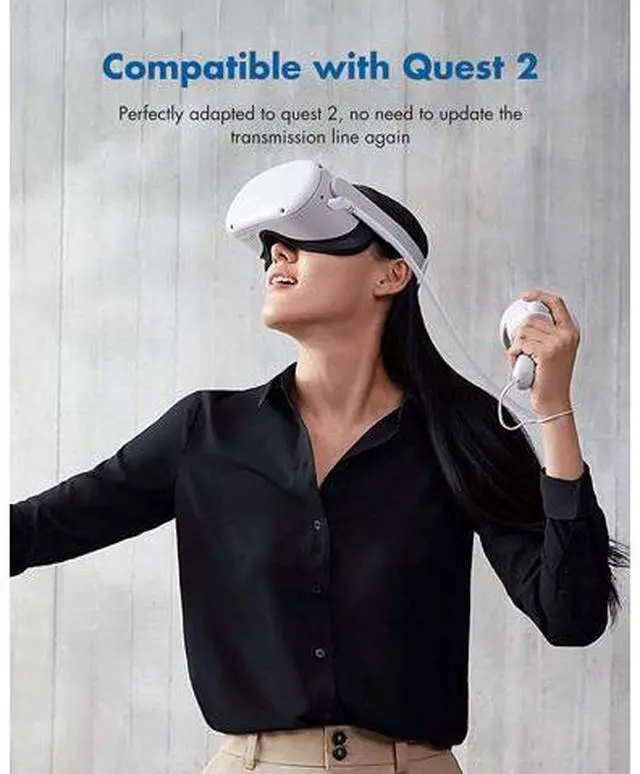 Alt view image 7 of 7 - for Oculus Quest 2 Link Cable 16ft(5M), USB Type C to A, USB 3.2 Gen1 5Gbps/3A, Oculus Link Cable, Oculus Link, Oculus Cable with High Speed Data Transfer & Fast Charging (White, 5m/16ft)