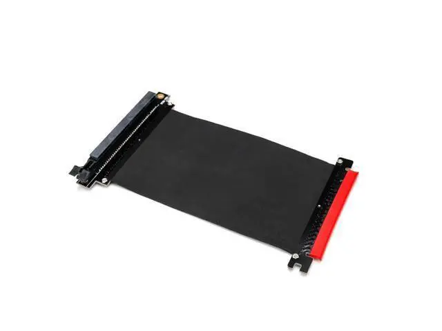 Alt view image 2 of 5 - Riser PCI Express x16 to PCIE x16 Male to Female Graphics Card Riser PCI E PCIE3.0 PCI-E 16x Ribbon Extension Cable for Mining