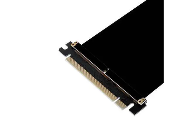 Alt view image 4 of 5 - Riser PCI Express x16 to PCIE x16 Male to Female Graphics Card Riser PCI E PCIE3.0 PCI-E 16x Ribbon Extension Cable for Mining