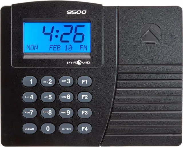 Main image of Pyramid Time Systems Trax Elite TTPROXEK Automated Proximity Time Clock System, Includes Software Download, Windows Compatible, Made in USA, Black, No Touch Employee Punch In