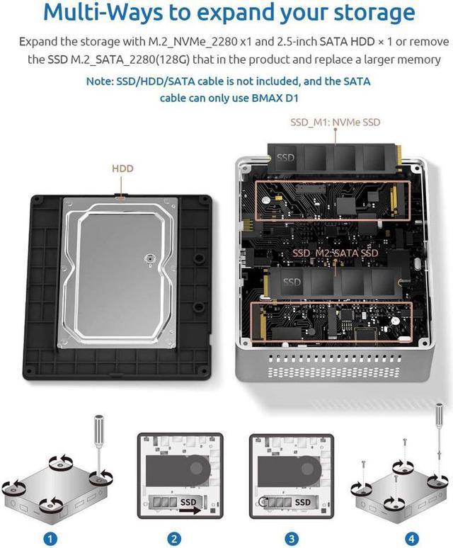 BMAX B2 Plus Intel J4115/8GB/128GB SSD/W10 - MiniPC