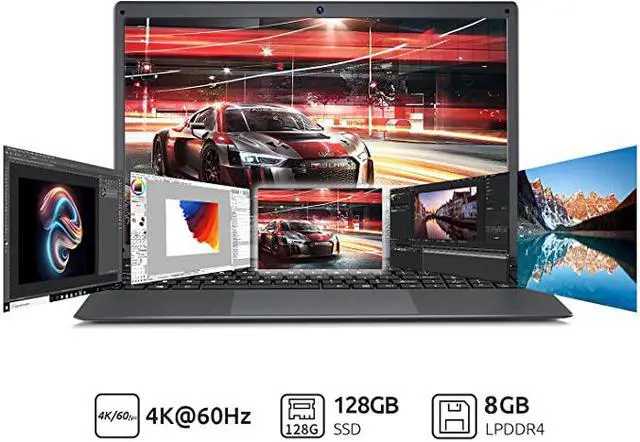 Alt view image 2 of 7 - BMAX S13A Windows 10 Notebook 13.3 inch Intel N3350 Laptop 8GB LPDDR4 128GB SSD 1920*1080 IPS Intel Laptops