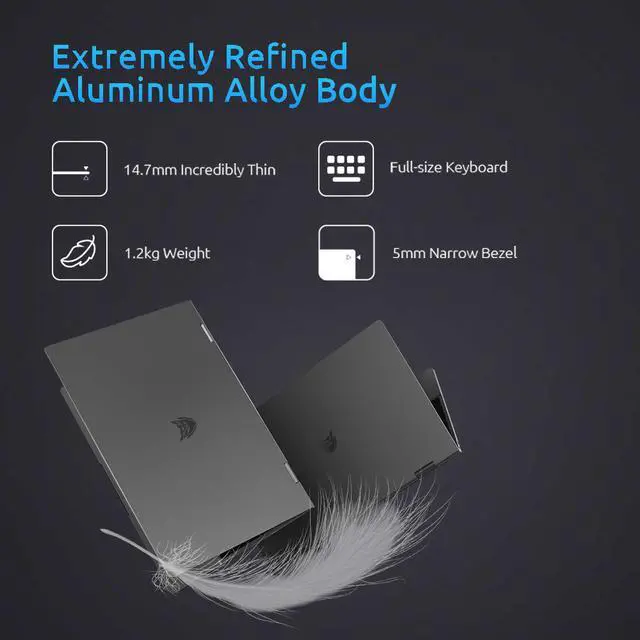 Alt view image 4 of 7 - BMAX Y13 Pro 13.3" Convertible 2 in 1 FHD  Intel Core m5-6Y54 Windows 10 8GB RAM 256GB SSD 1920*1080 IPS LED Backlit Keyboard touch screen laptops PC