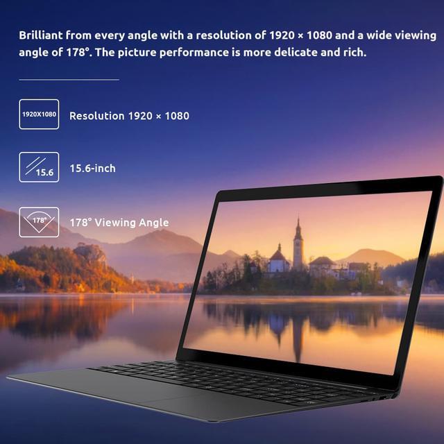 Alt view image 5 of 7 - BMAX X15 Laptop15.6" FHD (1920 x 1080) Display Intel 4120 CPU Quad Core windows10 Notebook 1920*1080 8GB RAM 512GB ROM Dual Wifi HDMI USB GameLaptops