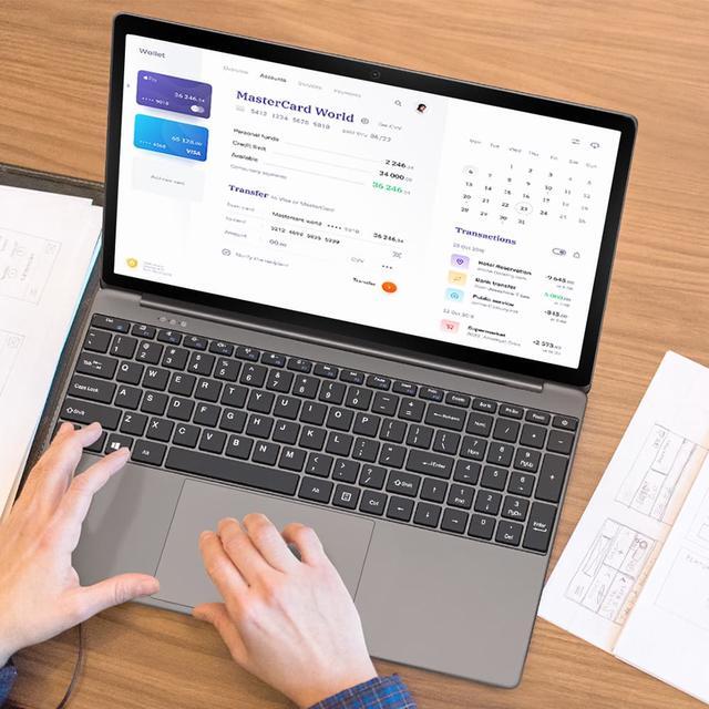 Alt view image 8 of 7 - BMAX X15 Laptop15.6" FHD (1920 x 1080) Display Intel 4120 CPU Quad Core windows10 Notebook 1920*1080 8GB RAM 512GB ROM Dual Wifi HDMI USB GameLaptops