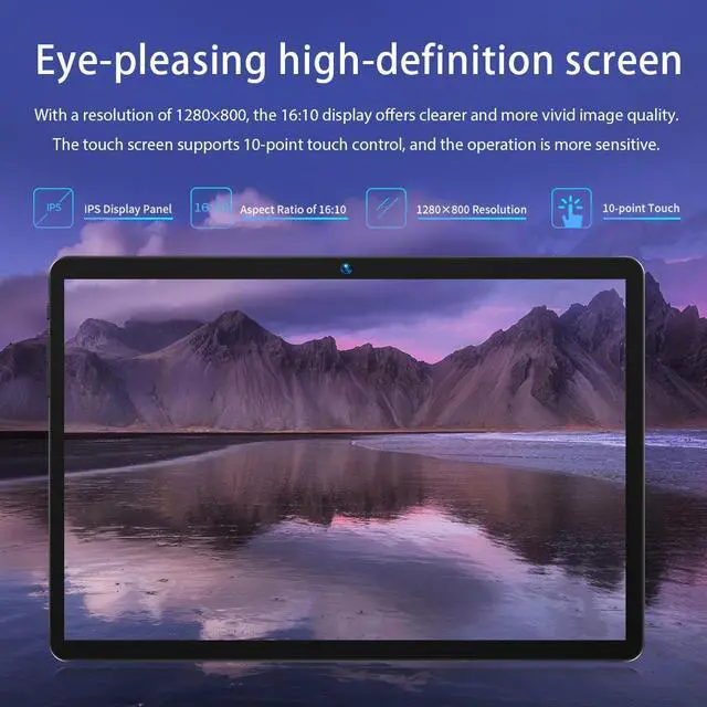 Alt view image 5 of 7 - BMAX I9 Plus Android 15  Tablet  12GB RAM(4GB+8GB Expand) + 64GB ROM 10.1" 1280*800 IPS Touch Scree RK3562 Quad Core Port Tablets PC WIFI 6 (2.4GHz+5GHz No LTE)6000mAh Battery Front Camera Kids Tablet