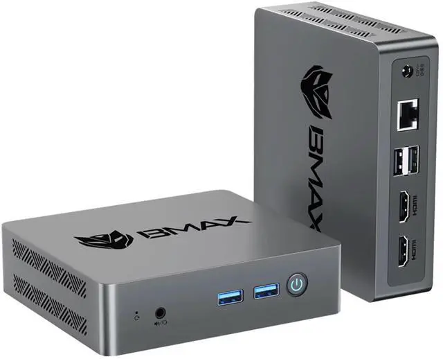 Main image of BMAX B3 Pro Mini PC Intel N4500 8GB RAM 256GB SSD Windows 11 PC HDMI USB Wi-Fi Supports 4K@60Hz Intel HD Graphics