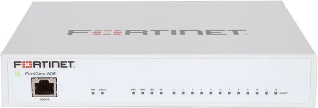 Main image of Fortinet FortiGate 80E - UTM Bundle - security appliance - with 1 year FortiCare 24X7 Comprehensive Support + 1 year FortiGuard FG-80E-BDL-950-12