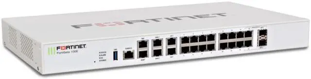 Main image of Fortinet FortiGate 100E - security appliance - with 1 year 360 Protection Bundle FG-100E-BDL-950-12