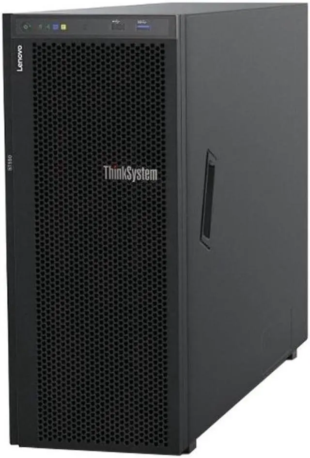 Main image of Lenovo ThinkSystem ST550 Tower Server, 2 x Intel Xeon Silver 4210, 64GB DDR4, 1TB SSD, 12TB HDD, RAID, Matrox G200 Graphics