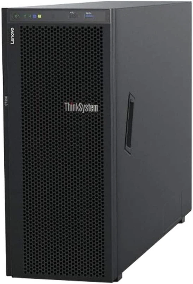 Main image of Lenovo ThinkSystem ST558 Tower Server 2 x Intel Xeon Silver 4210, 128GB DDR4, 2TB SSD, 24TB HDD, RAID, Matrox G200 Graphics