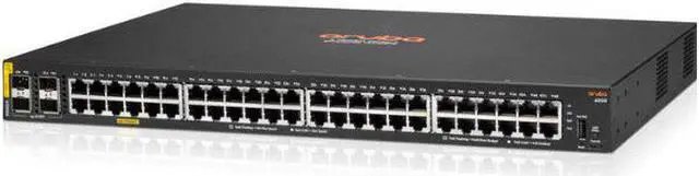 Main image of HPE R8N85A Aruba 6000 48G Class4 PoE 4SFP 370W 48 ports Managed Rack-Mountable Switch