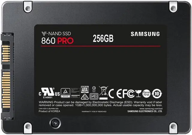 Alt view image 2 of 3 - Samsung - MZ-76P256E - Samsung 860 PRO MZ-76P256E 256 GB Solid State Drive - 2.5 Internal - SATA (SATA/600) -