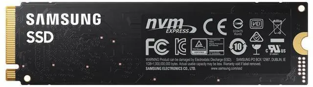 Alt view image 3 of 7 - SAMSUNG 980 M.2 2280 500GB PCI-Express 3.0 x4, NVMe 1.4 V-NAND MLC Internal Solid State Drive (SSD) MZ-V8V500B/AM.