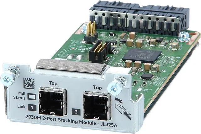 Alt view image 3 of 6 - HPE Networking BTO JL325A Aruba 2930 2 Port Stacking Module