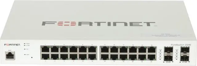 Main image of Fortinet FortiSwitch FS-224E Layer 2/3 FortiGate Switch 24xGE RJ45 LAN port SFP