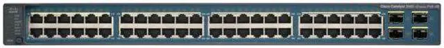 Alt view image 6 of 6 - Catalyst 3650V2-48FS-S - switch - 48 ports - managed - rack-mountable