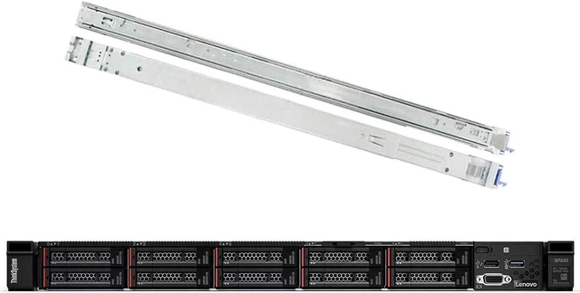 Main image of Lenovo ThinkSystem SR630 Rack Server Bundle with Rail Kit, 2 x Intel Xeon Silver 4110 8-Core 2.10GHz, 64GB DDR4, 4TB SSD, RAID