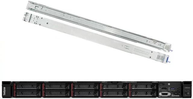 Main image of Lenovo ThinkSystem SR630 Rack Server Bundle with Rail Kit, 2 x Intel Xeon Silver 4110 8-Core 2.10GHz, 64GB DDR4, 4TB SSD, RAID