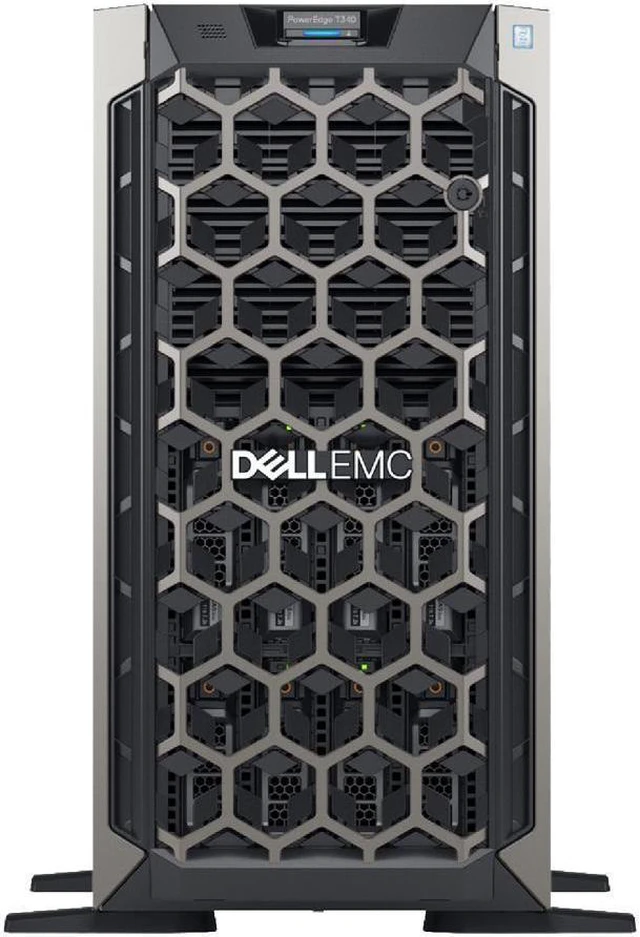 Main image of Dell PowerEdge T340 Tower Server Bundle with 16GB USB Flash Drive, 4 Bay, Intel Xeon E-2124 Quad-Core 3.3GHz 8MB, 32GB DDR4 RAM, 16TB (4 x 4TB) HDD, PERC S140 RAID, Single PSU (Re-newed)
