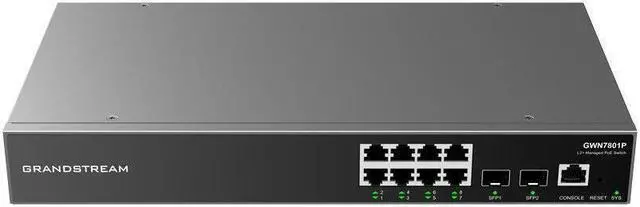 Main image of Grandstream GWN7801P Network Switch 8 Gigabit Ethernet ports