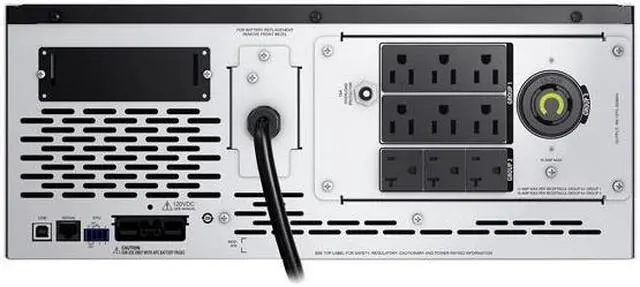 Alt view image 2 of 4 - APC Network UPS, 2000VA Smart-UPS Sine Wave, Short Depth UPS with Extended Run Option, SMX2000LV