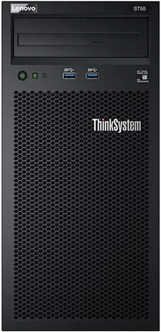 Alt view image 2 of 3 - Lenovo ThinkSystem ST50 Tower Server, Intel Xeon 3.4GHz CPU, 64GB DDR4 2666MHz RAM, 12TB HDD Storage, JBOD RAID, Windows Server 2019