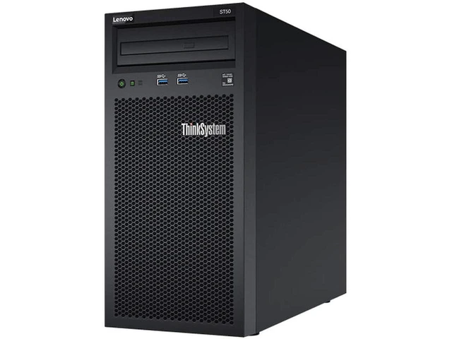 Alt view image 3 of 3 - Lenovo ThinkSystem ST50 Tower Server, Intel Xeon 3.4GHz CPU, 64GB DDR4 2666MHz RAM, 12TB HDD Storage, JBOD RAID, Windows Server 2019