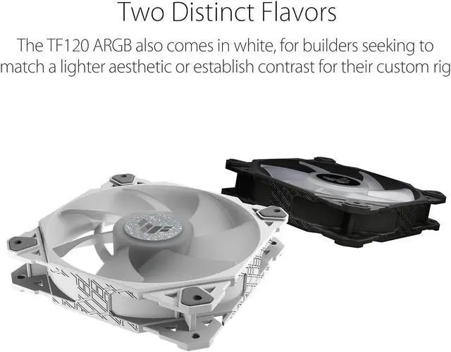 Alt view image 4 of 19 - ASUS TUF Gaming TF120 ARGB Chassis Fan 3-Pin Customizable LEDs Blade, Advanced Fluid Dynamic Bearing, 120mm PWM Control, Anti-vibration Pads, Double-layer LED Array for Computer Case & Liquid Radiator