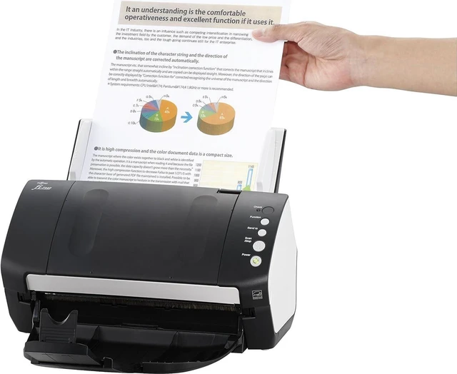 Alt view image 3 of 3 - Fujitsu FI-7140 Document Scanner - PA03670-B101