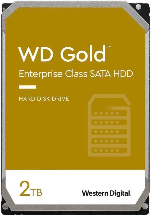 Main image of WD Gold 2TB Enterprise Class Hard Disk Drive - 7200 RPM Class SATA 6Gb/s 128MB Cache 3.5 Inch - WD2005FBYZ