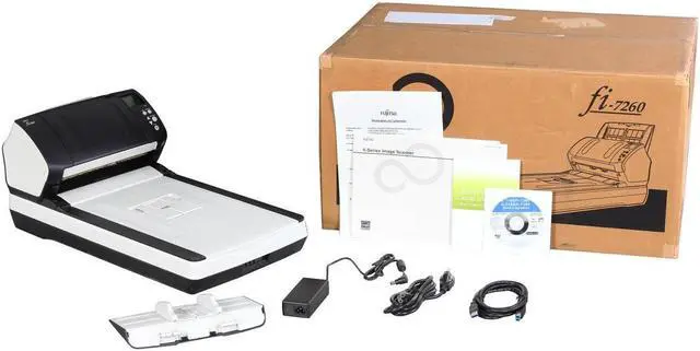 Alt view image 7 of 7 - Ricoh / Fujitsu fi-7260 (PA03670-B555) Duplex Image Document Scanner