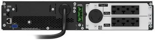 Alt view image 3 of 4 - APC SRT2200RMXLA Smart-UPS 2200 VA 1800 Watts 7-Outlet Rackmountable UPS
