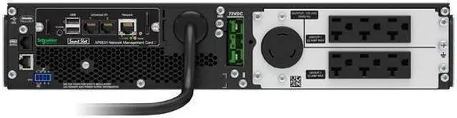 Alt view image 3 of 3 - APC SRT2200RMXLA-NC 2200 VA 1800 Watts Online Smart-UPS with Network Card
