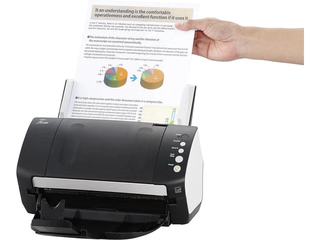 Alt view image 3 of 3 - Fujitsu FI-7140 Document Scanner, PA03670-B101