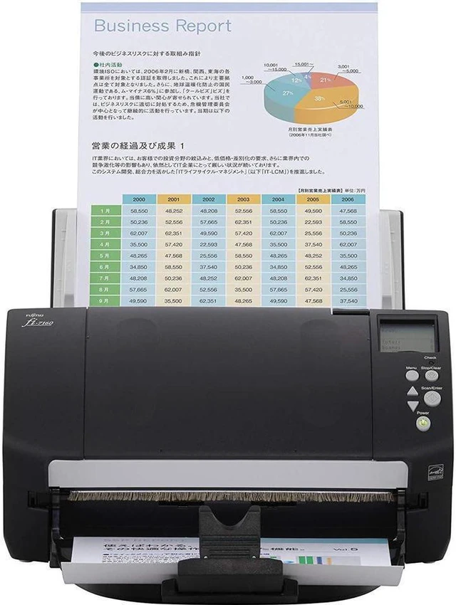 Alt view image 2 of 6 - Fujitsu fi-7160 Color Duplex Document Scanner - Workgroup Series (2-Pack) (PA03670-B085-2)