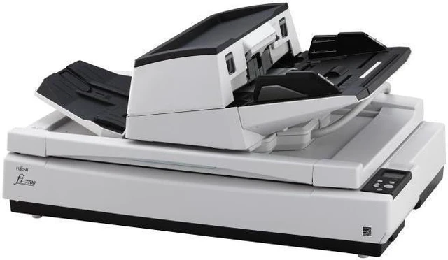 Alt view image 2 of 6 - Ricoh / Fujitsu fi-7700 PA03740-B005 Duplex 600 DPI x 600 DPI Production-class ADF + Flatbed document scanner