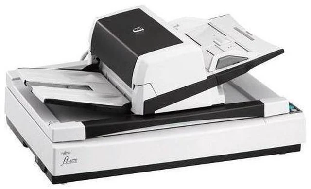Alt view image 6 of 6 - Ricoh / Fujitsu fi-7700 PA03740-B005 Duplex 600 DPI x 600 DPI Production-class ADF + Flatbed document scanner