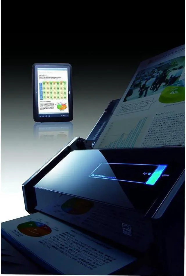 Alt view image 3 of 5 - Fujitsu ScanSnap iX500 PA03656-B001 Dual CIS 600 x 600 dpi Document Scanner