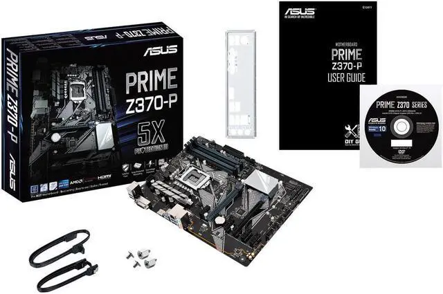 Alt view image 3 of 4 - ASUS Prime Z370-P LGA 1151 (300 Series) Intel Z370 HDMI SATA 6Gb/s USB 3.1 ATX Intel Motherboard