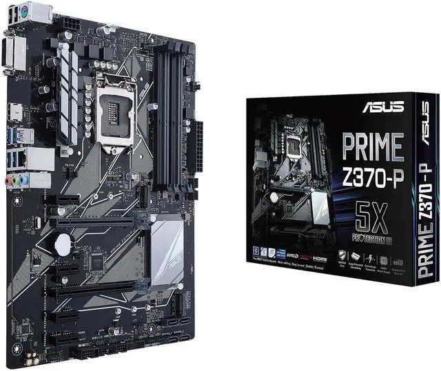Alt view image 4 of 4 - ASUS Prime Z370-P LGA 1151 (300 Series) Intel Z370 HDMI SATA 6Gb/s USB 3.1 ATX Intel Motherboard