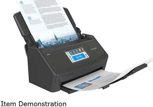 Alt view image 3 of 6 - Fujitsu ScanSnap iX1500 Touch Screen Scanner For PC and MAC Black (PA03770-B105)