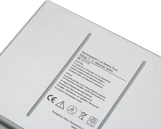 Alt view image 2 of 7 - A1175 Laptop Battery for Apple MacBook Pro 15" inch A1260 A1150 A1211 A1226 for 2006 2007 2008 Version MA348 MA348/A MA348G/A MA348J/A Laptop Notebook-Li-ion 5800mAh/ 6Cell